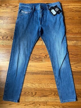 Diesel Slim Men's Jeans in Medium Blue Wash